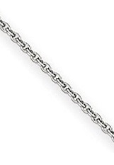 nice tiny cable chain white gold baby necklace